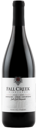 Fall Creek Vineyards Grenache Syrah Mourvédre Terroir Reflection *Salt Lick Vineyards* Texas Hill Country 2020